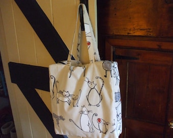 Cat tote bag