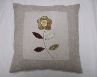 Patchwork flower  cushion cover