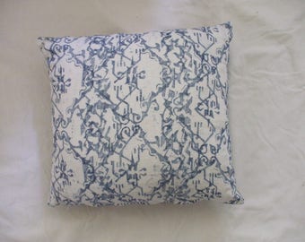 Hand printed cushion cover