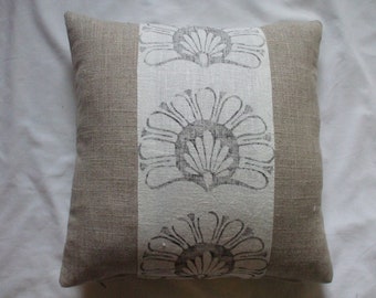 Hand Printed Panel Cushion.