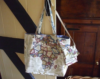 Map of the World tote bag