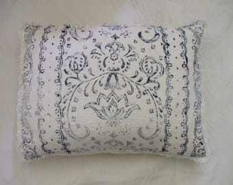 Hand printed cushion cover