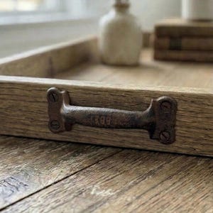 Gietijzeren staldeurkruk 5,5 x 2 inch, rustieke boerderijtrekker, deurkruk bijkeuken, ladebeslag poort