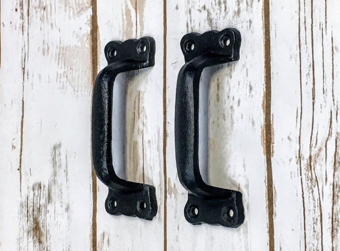 12 cajón tira de la manija de la puerta del granero perillas | Etsy