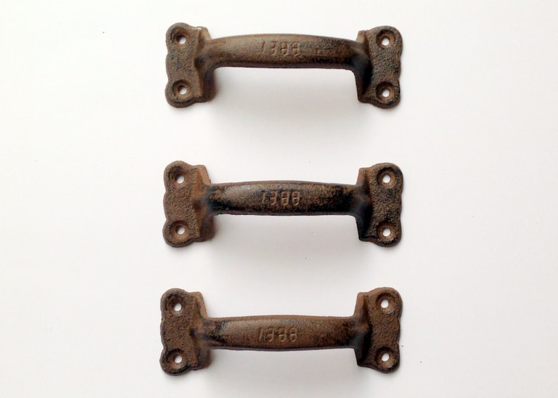 2 Barn Door Drawer Pulls Rustic Antique Vintage Rustic Decor Etsy