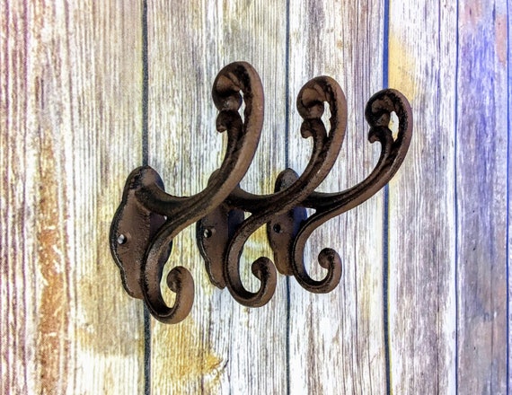 Rustic Coat Hooks Wall Hooks Antique Hooks Vintage Hook Wall Hook Coat Rack  Bathroom Decor Rustic Decor Farmhouse Wall Decor Cast Iron -  Canada