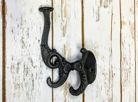 Bar Face Purse & Coat Hook - Single - Gunmetal Grey