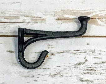 coat hooks wall hooks farmhouse decor bathroom decor hooks rustic cast iron vintage wall decor hook coat rack wall hook BLACK HOOKS
