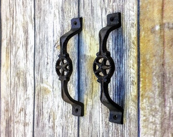 Drawer Pulls Barn Door Kitchen Decor Farmhouse Decor Home Decor Drawer Knobs Rustic Decor Knobs Shabby Chic Vintage Western Texas Star