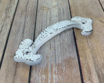 cast iron barn door rustic handles farmhouse decor rustic home decor barn door handles barn door hardware vintage antique iron WHITE HANDLES