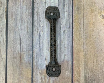 6 cast iron barn door rustic handles farmhouse decor rustic home decor barn door handle barn door hardware vintage antique iron drawer pulls