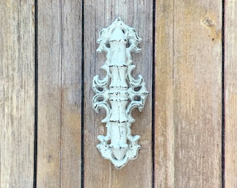 cast iron barn door rustic handles farmhouse decor rustic home decor barn door handles barn door hardware vintage antique iron WHITE HANDLES