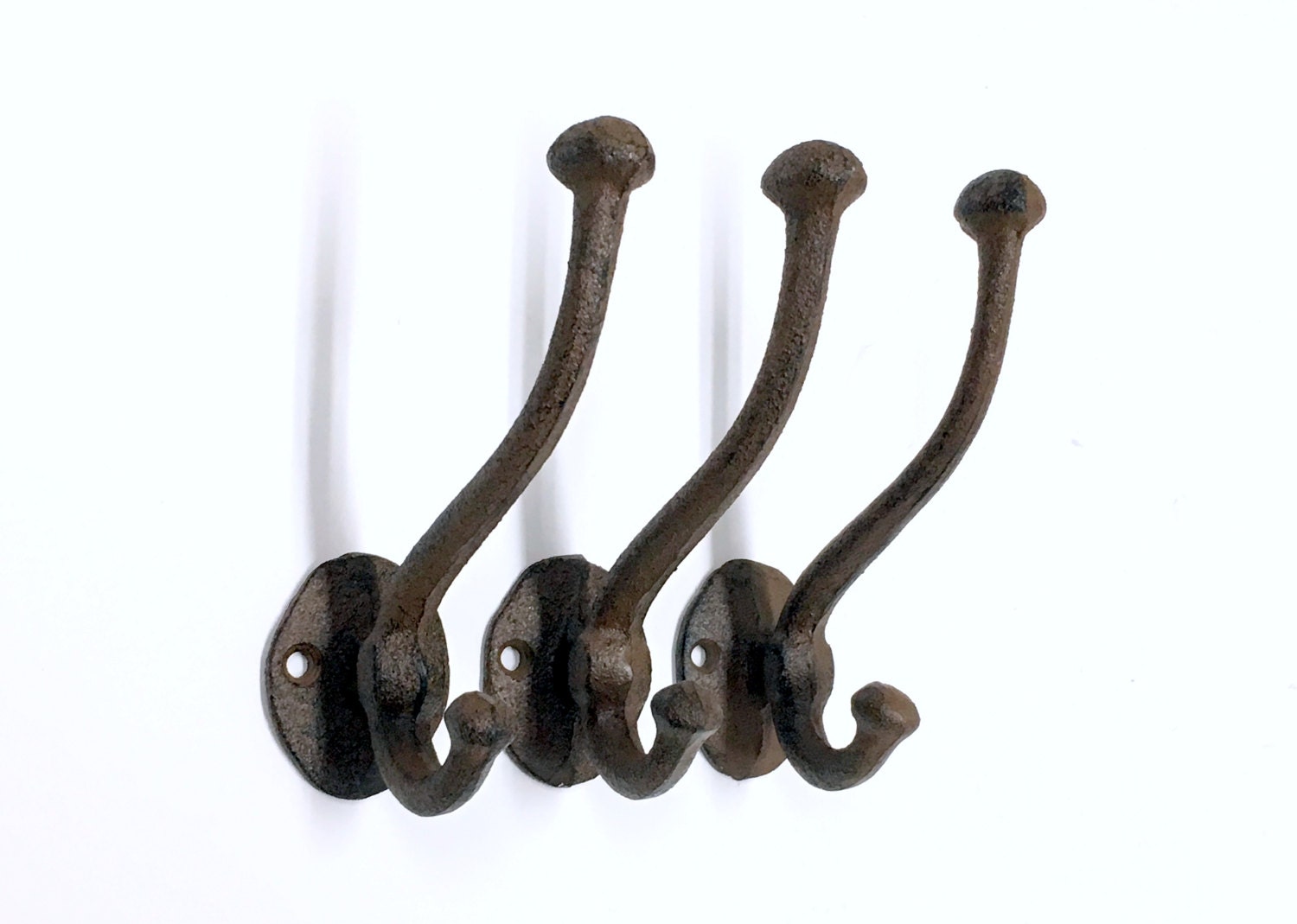 6 Coat Hooks, Wall Hooks, Coat Rack, Wall Decor, Hook, Bathroom Decor ...