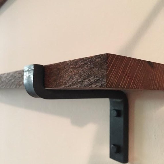 Black Iron Shelving Brackets Etsy