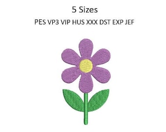 Flower Embroidery Design Kitchen Towel Pillow Machine Embroidery Pattern 5 Sizes 4x4 Hoop MULTIPLE FORMATS Download