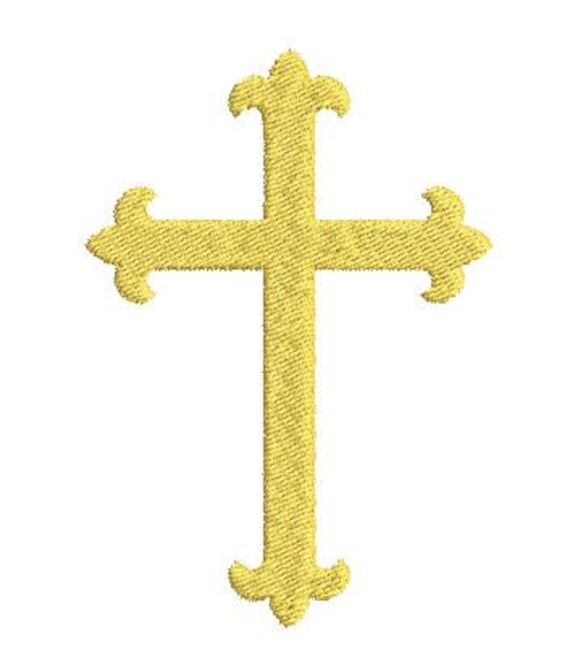 Christian Cross Embroidery Design Mini Crucifix Religious Machine