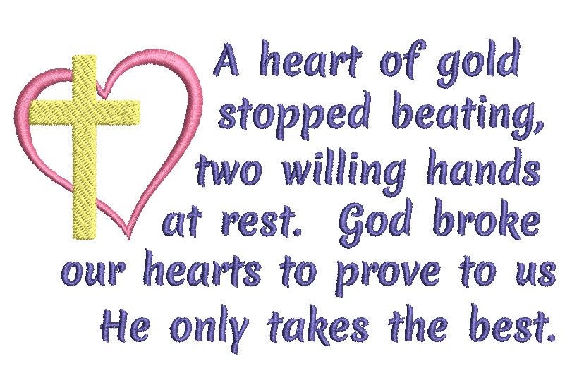 Memory Pillow Embroidery Design Memorial Mom Dad Grandpa Etsy Australia