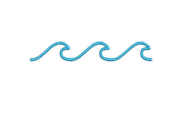 Wave Border Pattern Wave Border Embroidery Design Machine Pattern 4x4 Download - Etsy