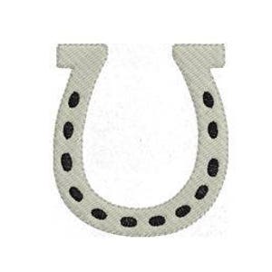 Horse Shoe Embroidery Design Horseshoe Towel Machine Embroidery Pattern 4x4 Hoop MULTIPLE FORMATS Download