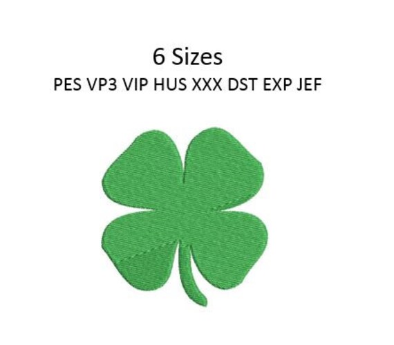 Shamrock Embroidery Design Four Leaf Clover Shirt Machine
