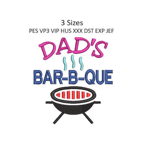 Bar B Que Embroidery Etsy