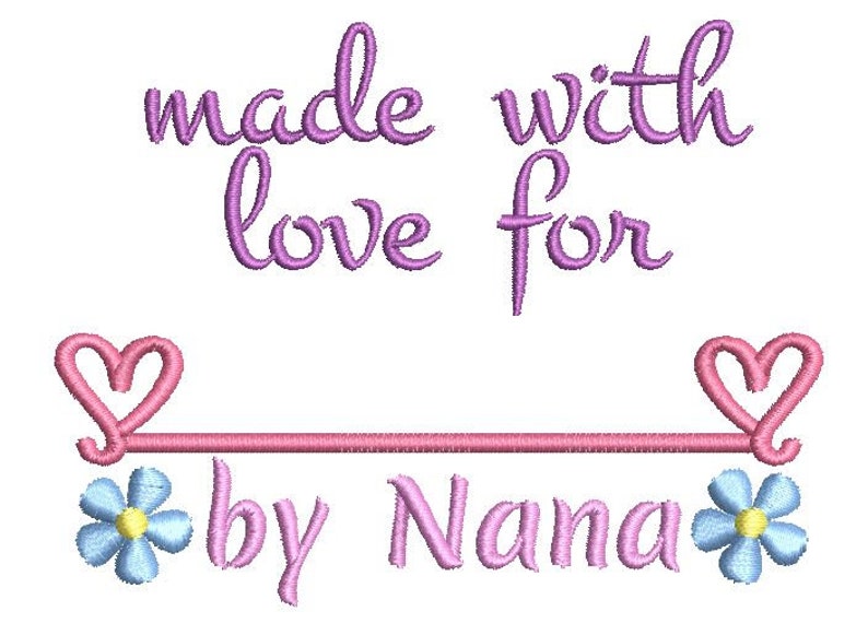 Made for love nana embroidery design machine embroidery  etsy