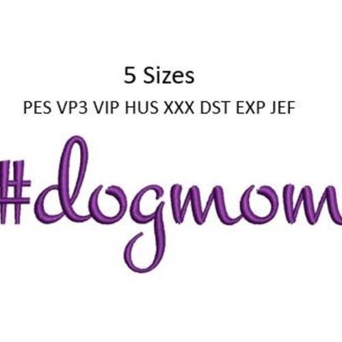 Dog Mom Embroidery Design Instant Download Etsy