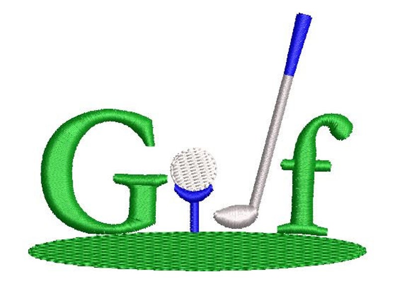 Golf Embroidery Design Golf Ball Putter Face Mask Machine Etsy France