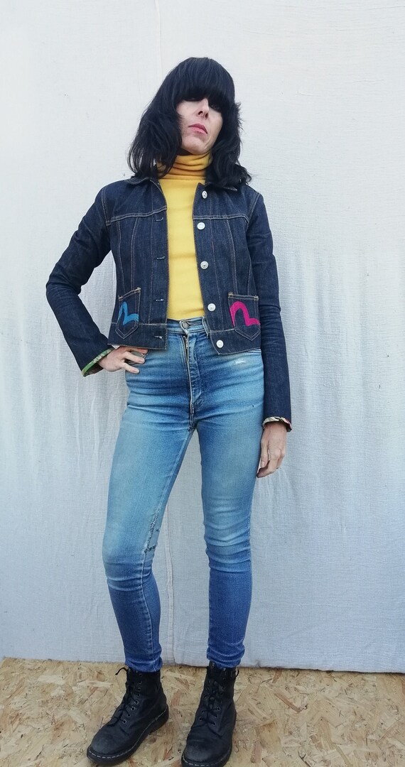 Evisu designer denim jacket