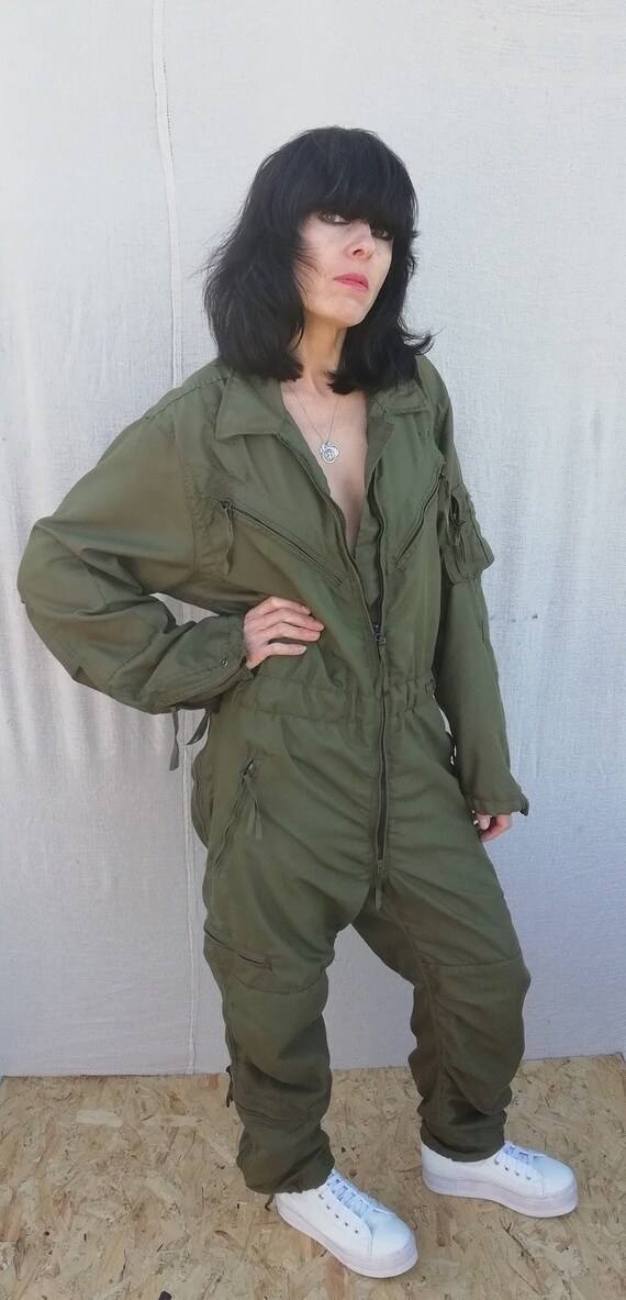 Vintage mens military khaki green oversize flights