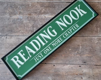 Reading Nook Framed Metal Print - Book Lover Library Wall Art