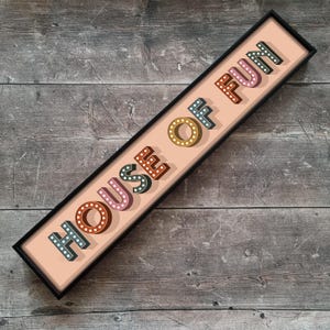 House Of Fun Framed Metal Print: Retro Gallery Wall Art