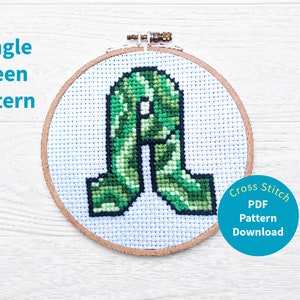 Pretty Lights Cross Stitch Jungle Green Tie Dye Pattern Download | Stitch Pattern | Stitch Design