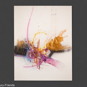 Straten van Londen, acryl op doek, 120 x 155 cm, abstracte kunst, modern, mixed media