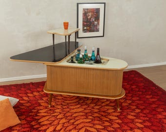 1950s home bar, bar cabinet, chest of drawers, 1950s, vintage