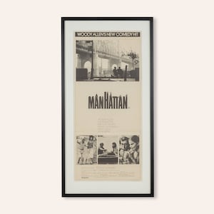 Manhattan, Woody Allen, Diane Keaton, Meryl Streep, poster, vintage, 70s