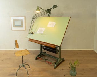 Mesa de desenho Nestler, década de 1950, vintage.