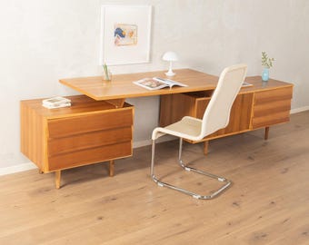 60er asymmetrischer Schreibtisch, Mid-Century-Stil, Vintage