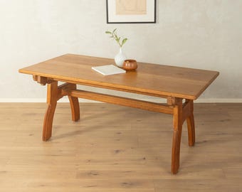 1970s Mid-Century, Brutalism, Country House Dining Table, Vintage