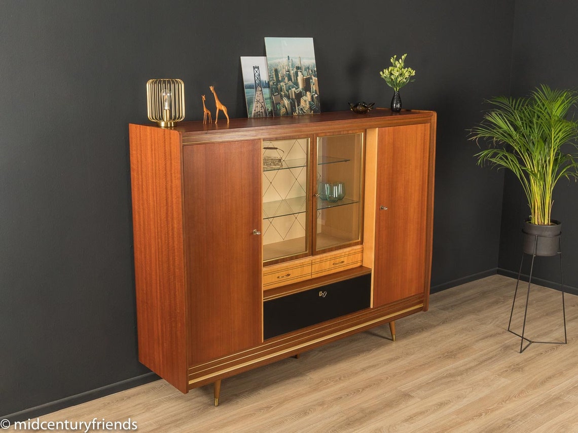 60er Highboard Sideboard 50er Vintage | Etsy