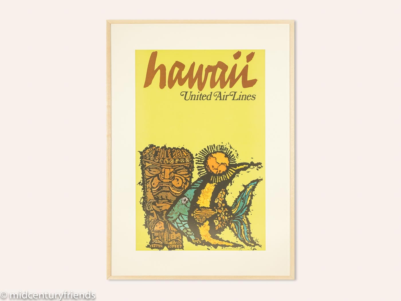 HAWAII Poster UNITED AIR LINES – CHICAGO VINTAGE POSTERS