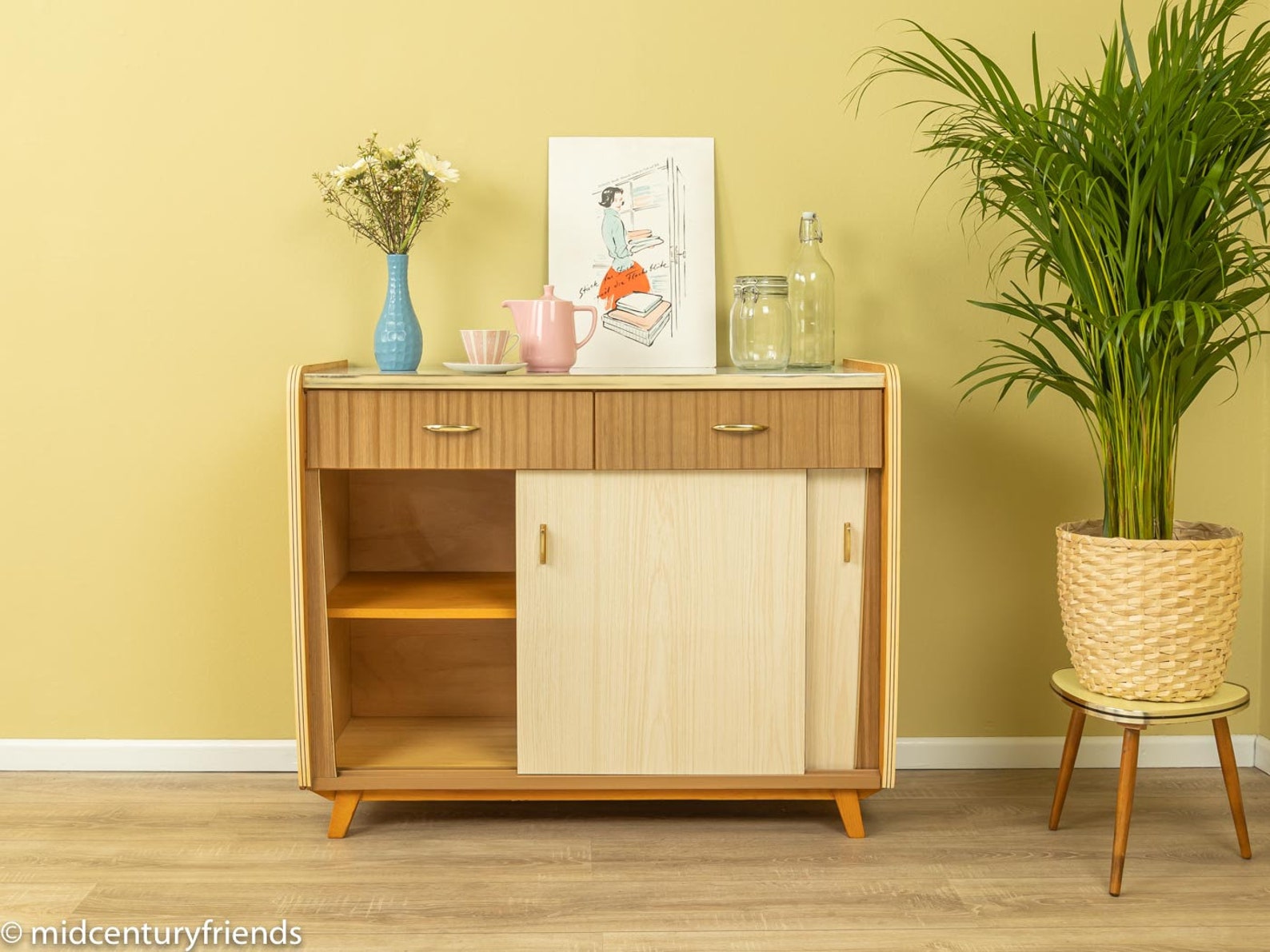 50er Küchenschrank Geschirrschrank 60er Vintage | Etsy