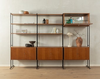 60s shelving system, wall shelf, 50s, vintage