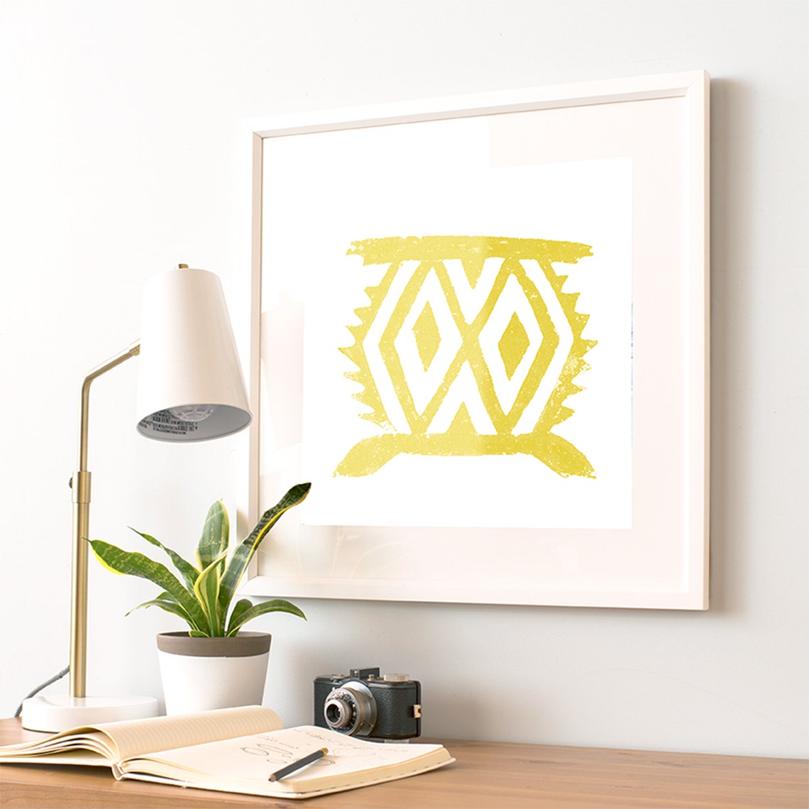 Ghana artwork Abstract wall art print 12x12 West African Etsy