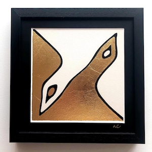 Pareja Pájaros Andinos, Símbolo Dualidad, Decoración Peruana 20x20 cm