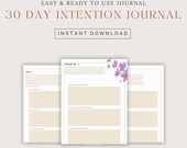30-Day Printable Goal Setting Journal – Take A Break, Set Your Intentions for Personal Growth & Success