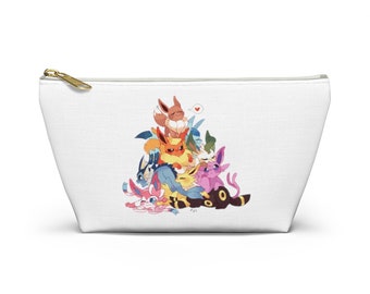 Eevee Accessory Pouch w T-bottom Anime Manga Lover Costmetics Bag Jewelry Accessories Pen Pencil Bag