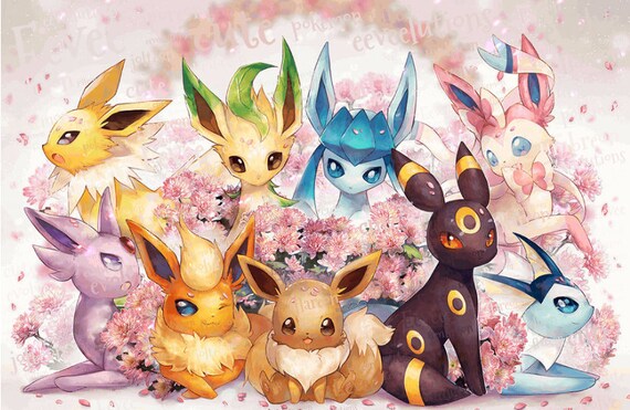 Set Of 2 Eevee Pokemon Pillowcase Decoration Extra Soft Cute Decor Bedding Pokemon Plush Leafeon Jolteon Espeon Glaceon Vaporeon Sylveon