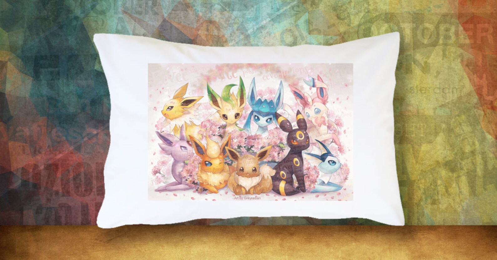 EEVEE Pokemon Pillow Case Decoration Extra Soft & Cute Bedding Etsy