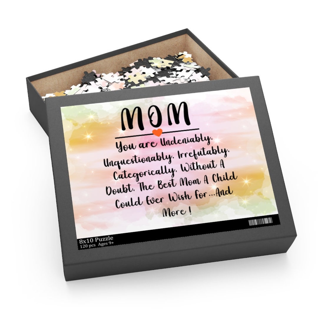Mom Puzzle Touching Jigsaw Puzzle for Mothers (120, 252, or 500-piece ...
